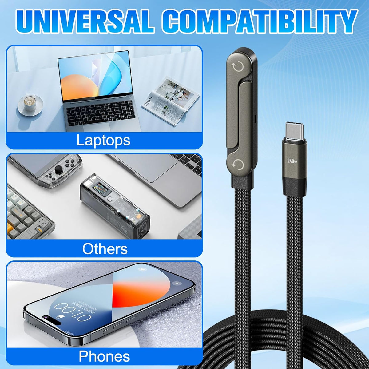 Sideways Phone Charger